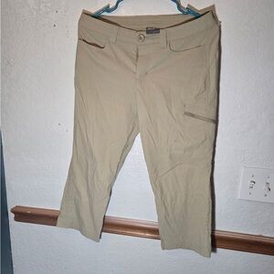 Eddie Bauer Khaki Utility Cropped Pants